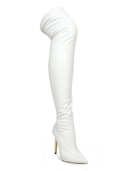 Gisele Stretchy Overknee Heeled Boots