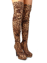 Jadore Stretchy Thigh High Boots