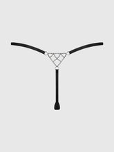 Rising Star Rhinestone Net Back G-String