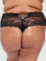 Mabel Crotchless Lace Up Back Cheeky