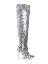 Vitoria Sequin Knee High Boots
