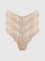 Jessica Lace Tanga 3 Pack
