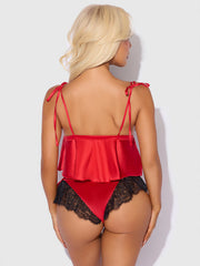 Scarlett Satin Sleep Tie Cami & Shorty Set
