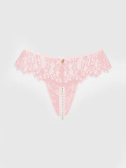 Rosalind Lace & Pearl Open Thong