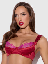Rosalind Satin & Lace Satin Half Cup Bra