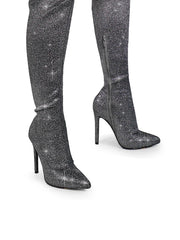 Gisele Stretchy Overknee Heeled Boots