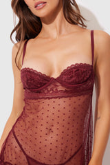 Riley Lace Babydoll Set