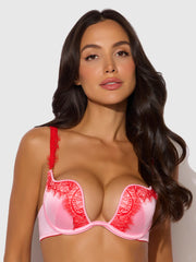 Starlette Liquid Satin & Lace Balconette Bra