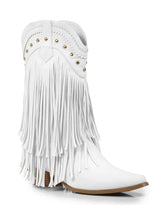 Lizzy Stud Fringe Bootie