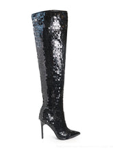 Vitoria Sequin Knee High Boots