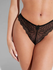 Saffron Floral Lace Thong