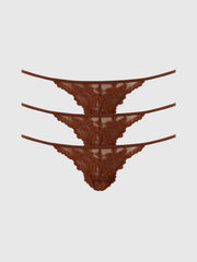 Jessica Lace Mini G-String 3 Pack