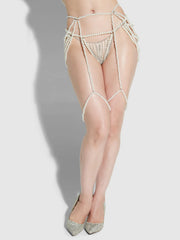Pearl Draped Garter