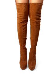 Jadore Stretchy Thigh High Boots