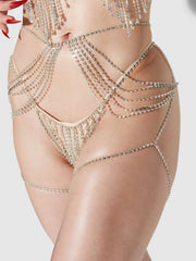 Ziggy Rhinestone Draped Garter