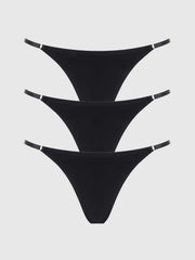 Bailey Stretch Cotton Thong 3 Pack