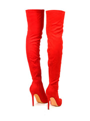 Gisele Stretchy Overknee Heeled Boots