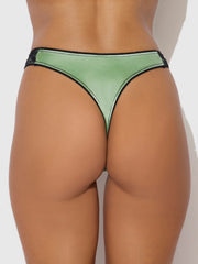 Lexi Liquid Satin & Lace V-Tanga Panty