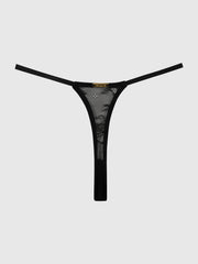 Pia Lace Crotchless Side Slider Thong