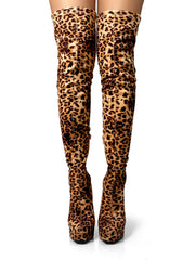 Jadore Stretchy Thigh High Boots