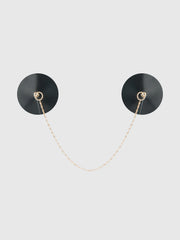 Patent & Chain Drape Pasties