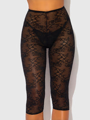 Pia Lace Capri Legging Tights