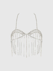 Ziggy Rhinestone Cropped Cami Top