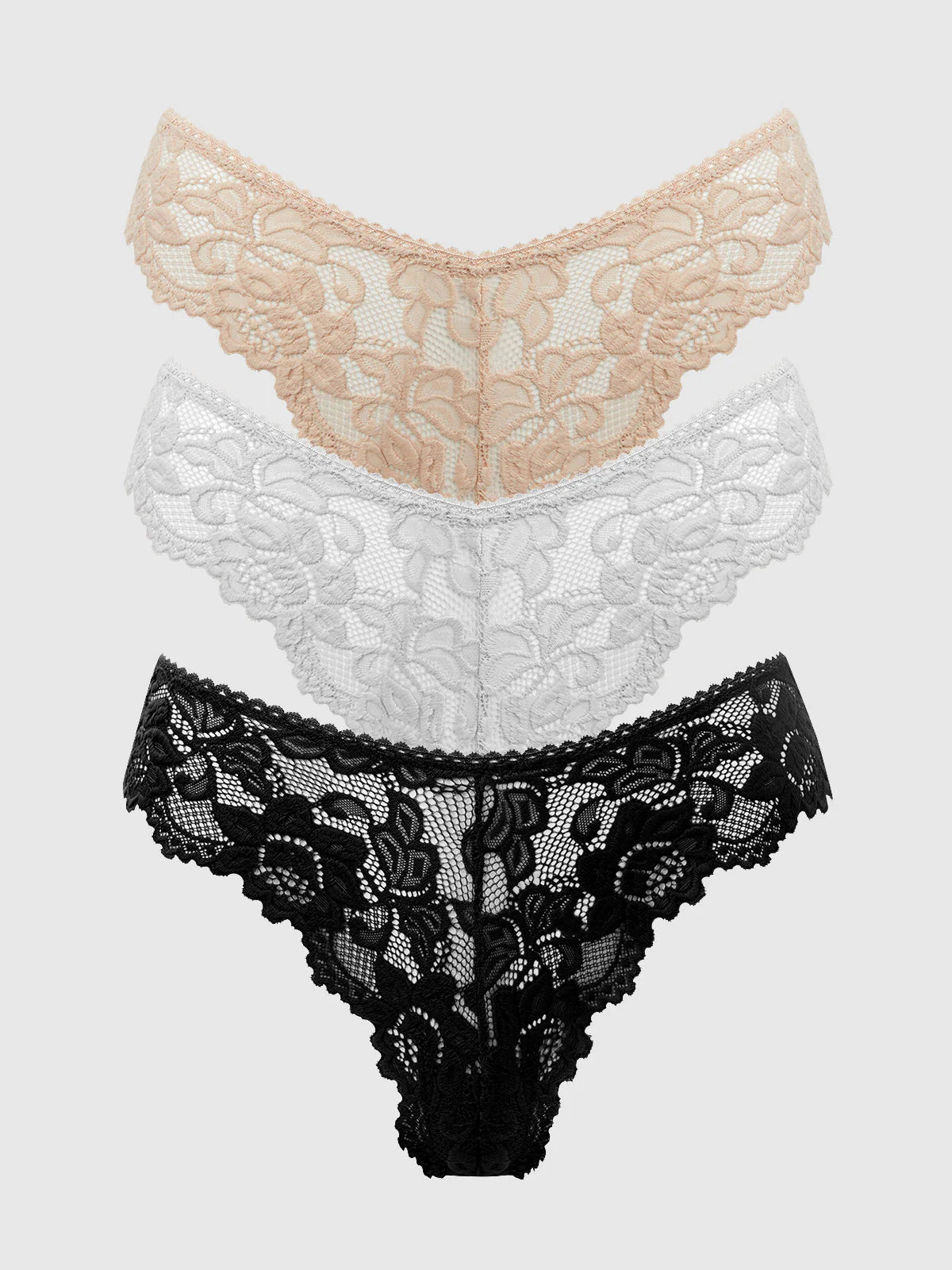 Jessica Lace Tanga 3 Pack