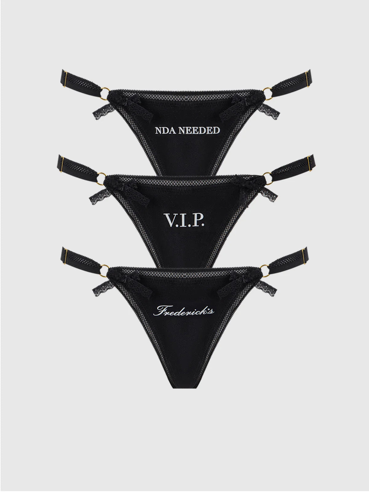 Frederick's Statement Cotton G-String 3 Pack