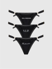 Frederick's Statement Cotton G-String 3 Pack