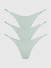 Bailey Stretch Cotton Thong 3 Pack