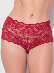 Mabel Crotchless Lace Up Back Cheeky