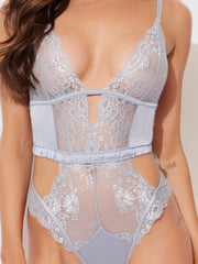Serenity Lace & Satin Wireless Teddy