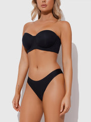 No Show Lasercut Micro Front & Mesh Back Tanga