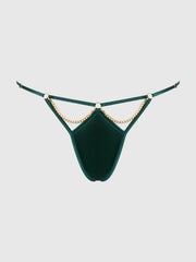 Emery Liquid Satin & Chain G-String