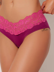 Bridget Cotton & Lace Hipster
