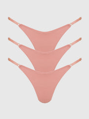 Bailey Stretch Cotton Thong 3 Pack
