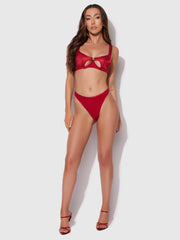 Vivienne Crotchless Mesh Thong