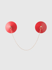 Patent & Chain Drape Pasties