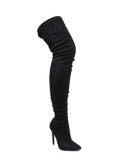 Gisele Stretchy Overknee Heeled Boots