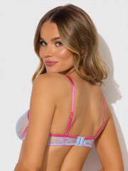 Pia Lace Unlined Modern Cutout Open Cup Bra