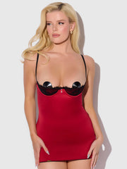 Lexi Lace Open Cup Strappy Back Chemise