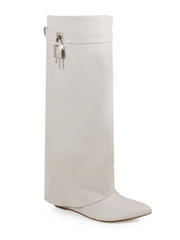 Maria Drape Over Knee Wedge Boots
