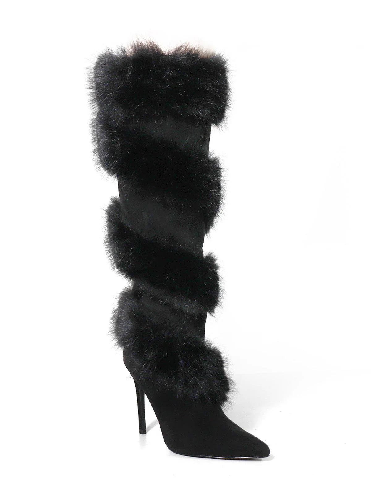 Holly Feather Over the Knee High Boots