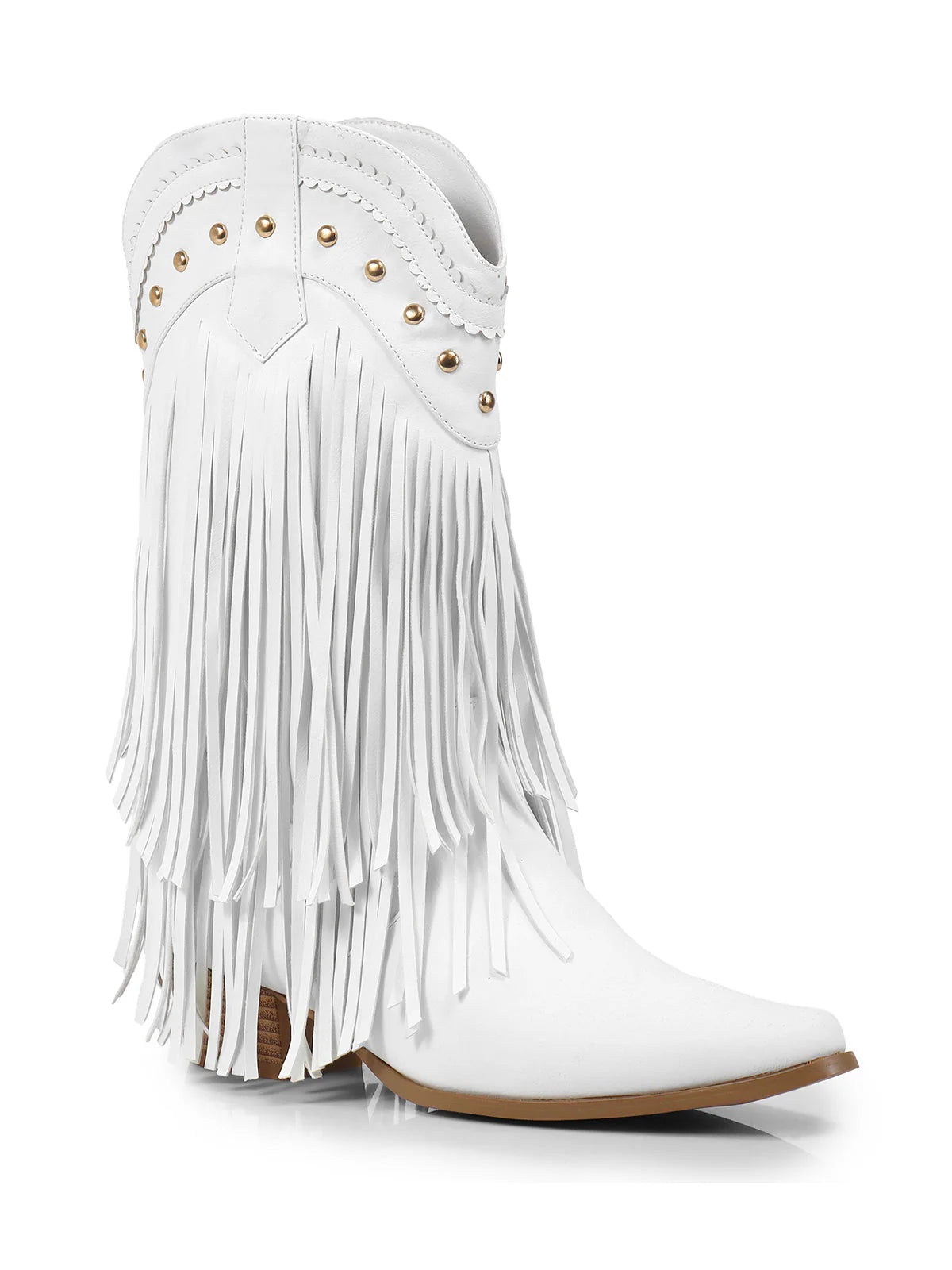 Lizzy Stud Fringe Bootie