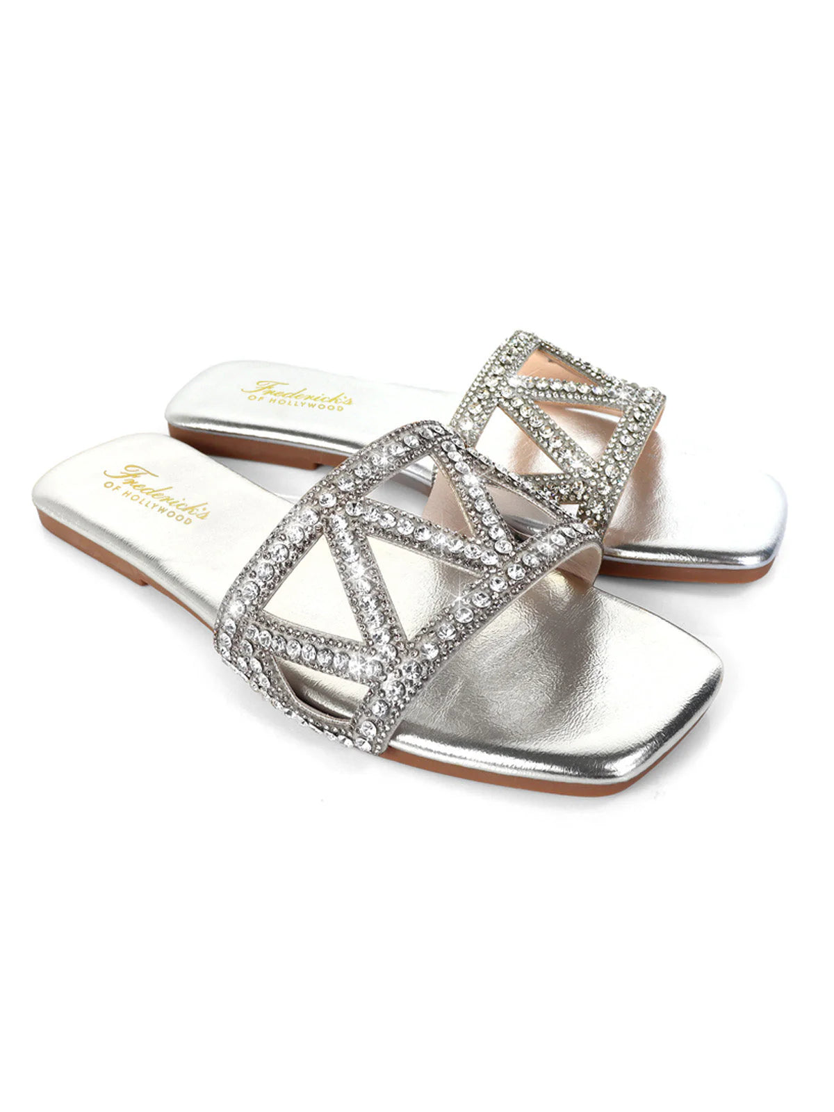Lucy Rhinestone Flat Sandal