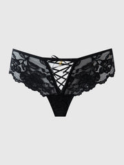 Mabel Lace Up Front Tanga 3 Pack