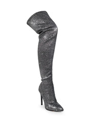 Gisele Stretchy Overknee Heeled Boots